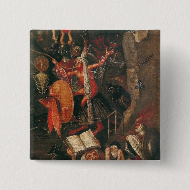 The Inferno 15 Cm Square Badge (Front)