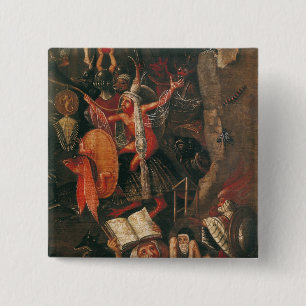 The Inferno 15 Cm Square Badge