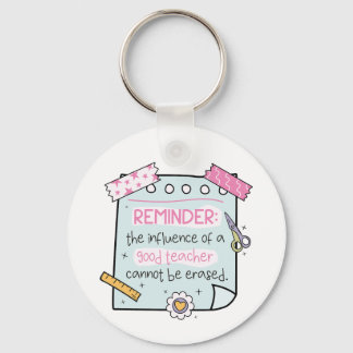 The Influence of a Good Teacher Cannot Be Erased Key Ring