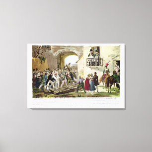 The Inhabitants Depositing the Gates Canvas Print