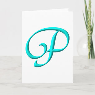 The Initial P Note Card