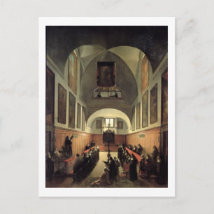 The initiation of a young novice from Albano in th Postcard