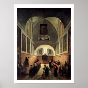 The initiation of a young novice from Albano in th Poster