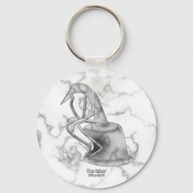 The Inker ("Pen-sive") -  Key Ring (Front)