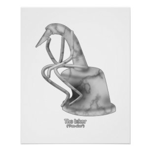 The Inker ("Pen-sive") -  Poster