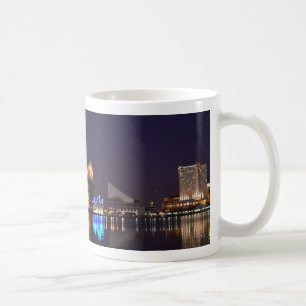 The Inner Harbour of Baltimore at Night Coffee Mug