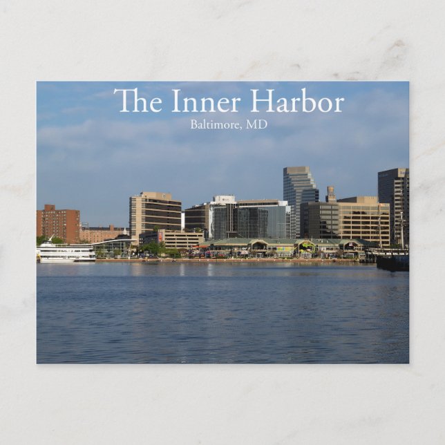 The Inner Harbour of Baltimore Postcard (Front)