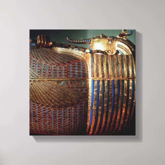 The innermost coffin of Tutankhamun Canvas Print (Front)