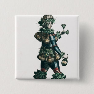 The Innkeeper, allegorical costume design 15 Cm Square Badge