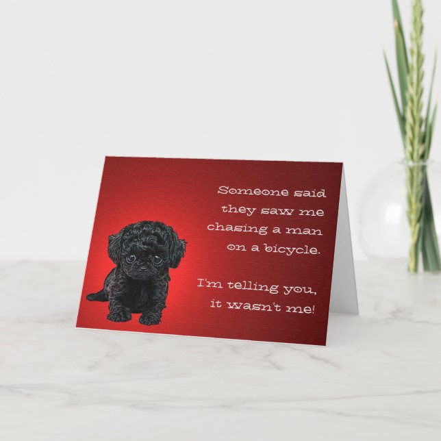 The Innocent Pup Greeting Card (Front)