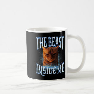 The Inside Me Funny Cat Joke Meme Graphic  Coffee Mug