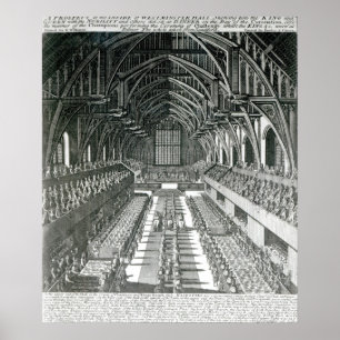 The Inside of Westminster Hall Poster