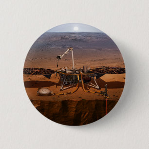 The Insight Lander 6 Cm Round Badge