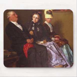 The Inspiring Sermon (oil on canvas) Mouse Mat