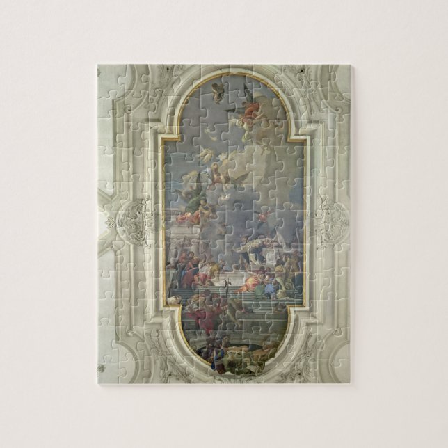 The Institution of the Rosary by St. Dominic (fres Jigsaw Puzzle (Vertical)
