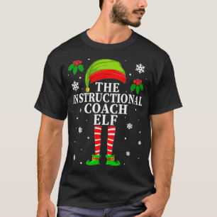The Instructional Coach Elf Christmas Matching T-Shirt