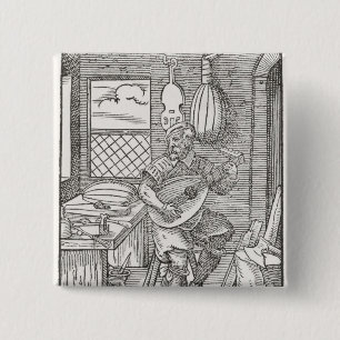 The Instrument Maker's Workshop, c.1570 15 Cm Square Badge