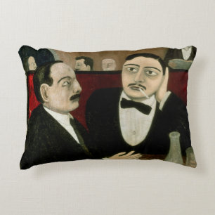 The Intellectuals at the Cafe Rotonde, 1916 Decorative Cushion