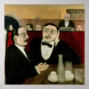 The Intellectuals at the Cafe Rotonde, 1916 Poster