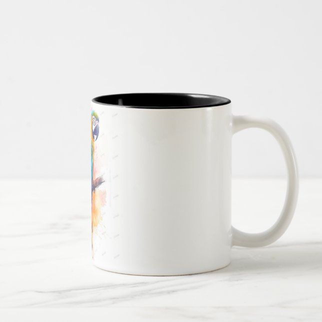 The Intelligent Parrot Two-Tone Coffee Mug (Right)