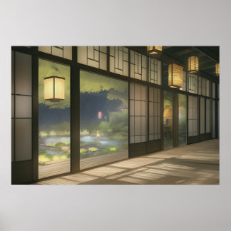 The interior of a cosy house poster