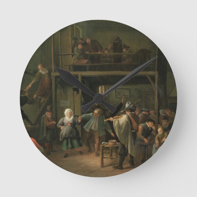 The Interior of a Tavern with a Couple Dancing to Round Clock (Front)