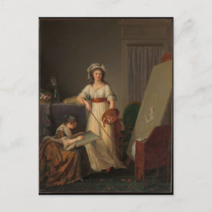 The Interior of an Atelier of a Woman Painter Postcard