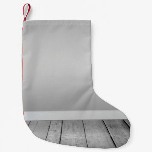 The interior of the boards wall small christmas stocking