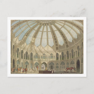 The Interior of the Stables, from 'Views of The Ro Postcard