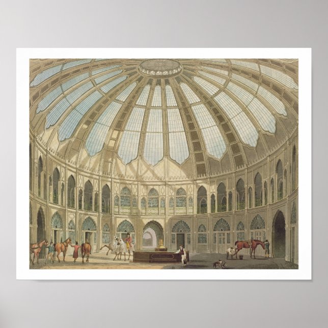 The Interior of the Stables, from 'Views of The Ro Poster (Front)