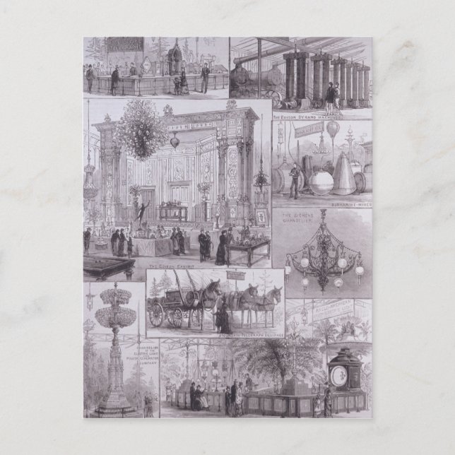 The International Electric Exhibition Postcard (Front)