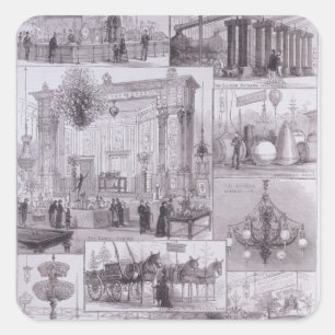 The International Electric Exhibition Square Sticker