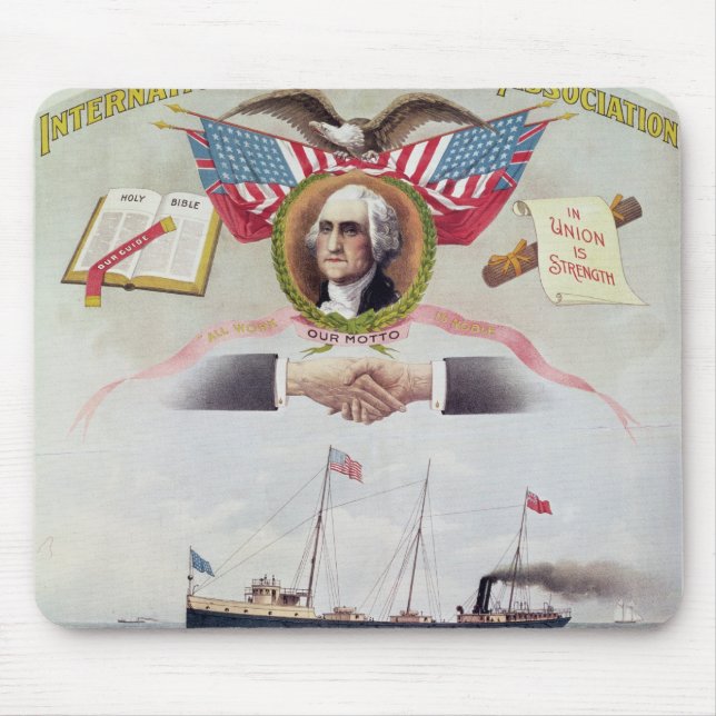 The International Longshoremen's Association Mouse Mat (Front)