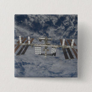 The International Space Station 12 15 Cm Square Badge