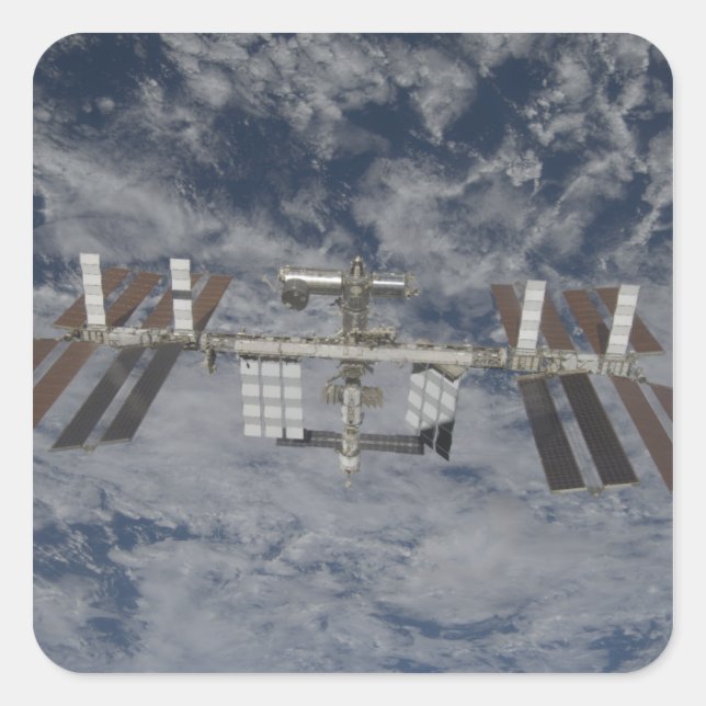 The International Space Station 12 Square Sticker (Front)