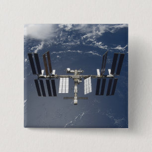 The International Space Station 13 15 Cm Square Badge