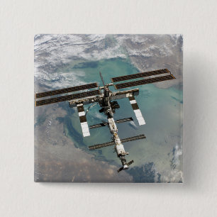 The International Space Station 15 Cm Square Badge