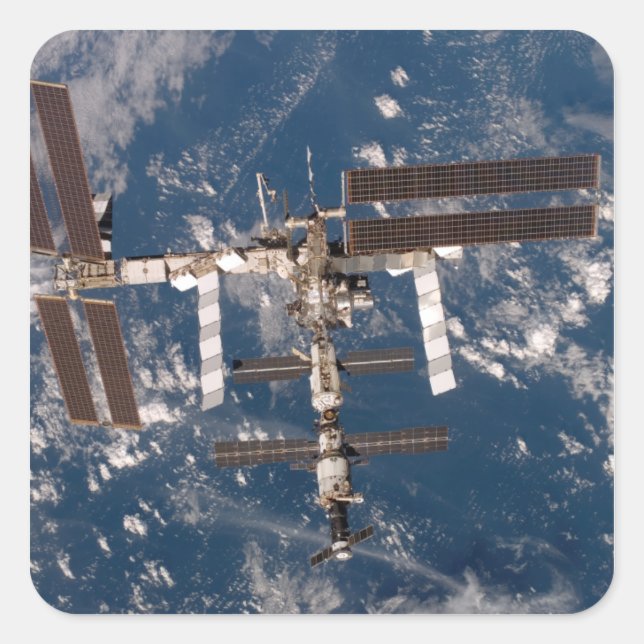 The International Space Station 15 Square Sticker (Front)
