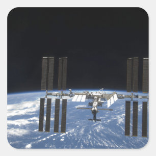 The International Space Station 18 Square Sticker