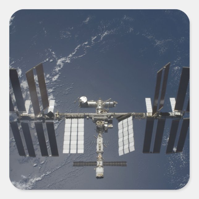 The International Space Station 5 Square Sticker (Front)