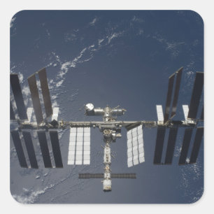 The International Space Station 5 Square Sticker