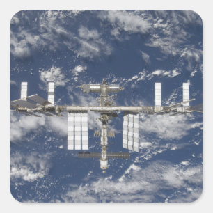 The International Space Station 6 Square Sticker