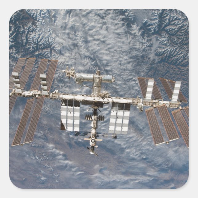 The International Space Station 8 Square Sticker (Front)
