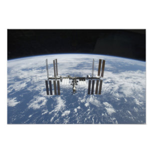 The International Space Station in orbit Photo Print