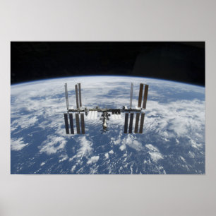 The International Space Station in orbit Poster