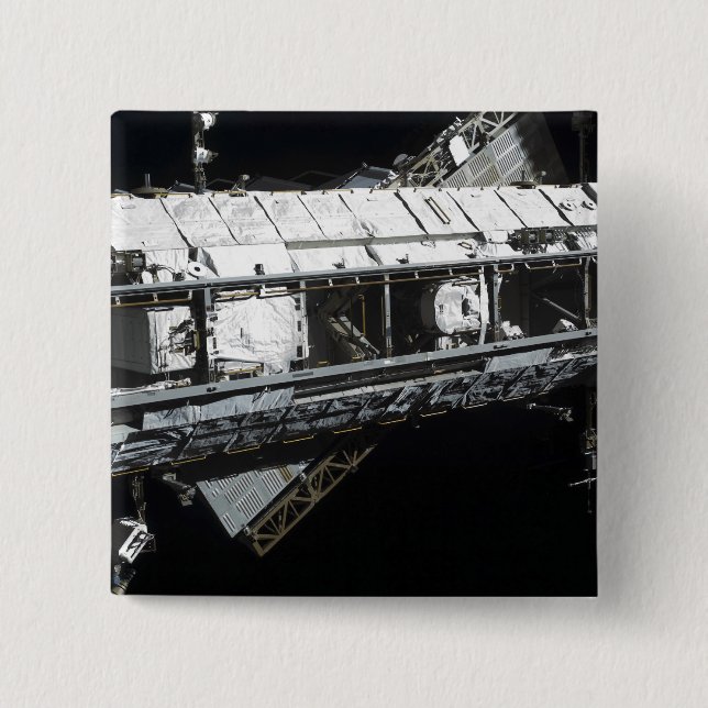 The International Space Station's starboard tru 15 Cm Square Badge (Front)
