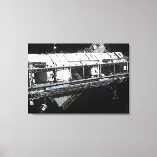 The International Space Station's starboard tru Canvas Print