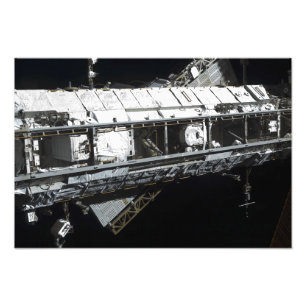 The International Space Station's starboard tru Photo Print