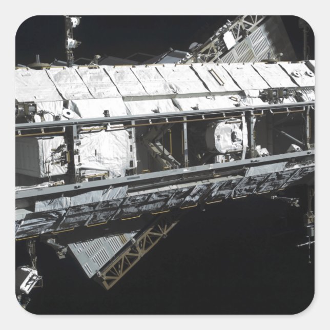 The International Space Station's starboard tru Square Sticker (Front)