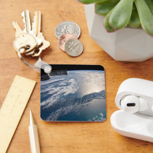 The International Spce Station Above The Atlantic Key Ring